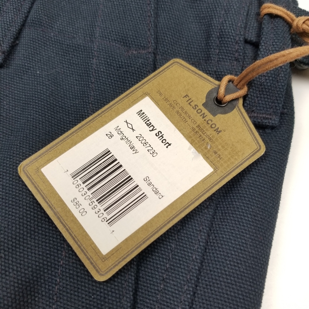 C.C Filson Military Shorts Navy Blue Made in USA - Picture 4 of 9